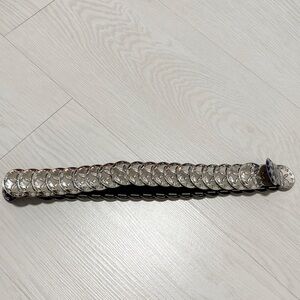 Starfish Silver Metal Disc Women's Belt Beach Ocean Elastic Band Cowrie Shell